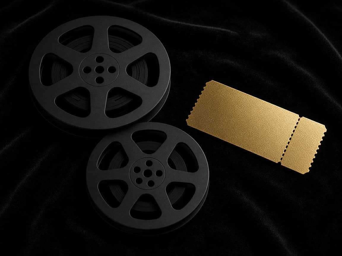Film reels with no titles, used for the movie library