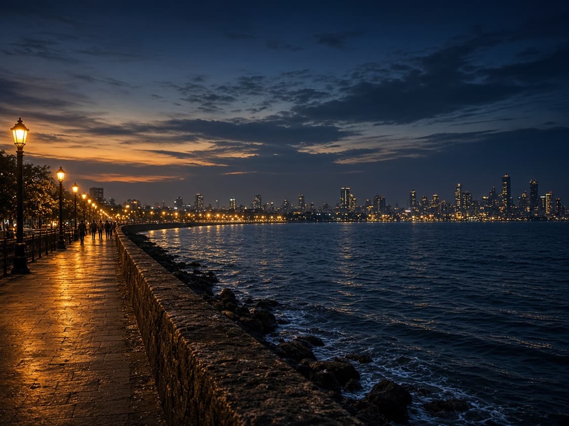 A waterfront at evening, used as the picture for South Asian countries